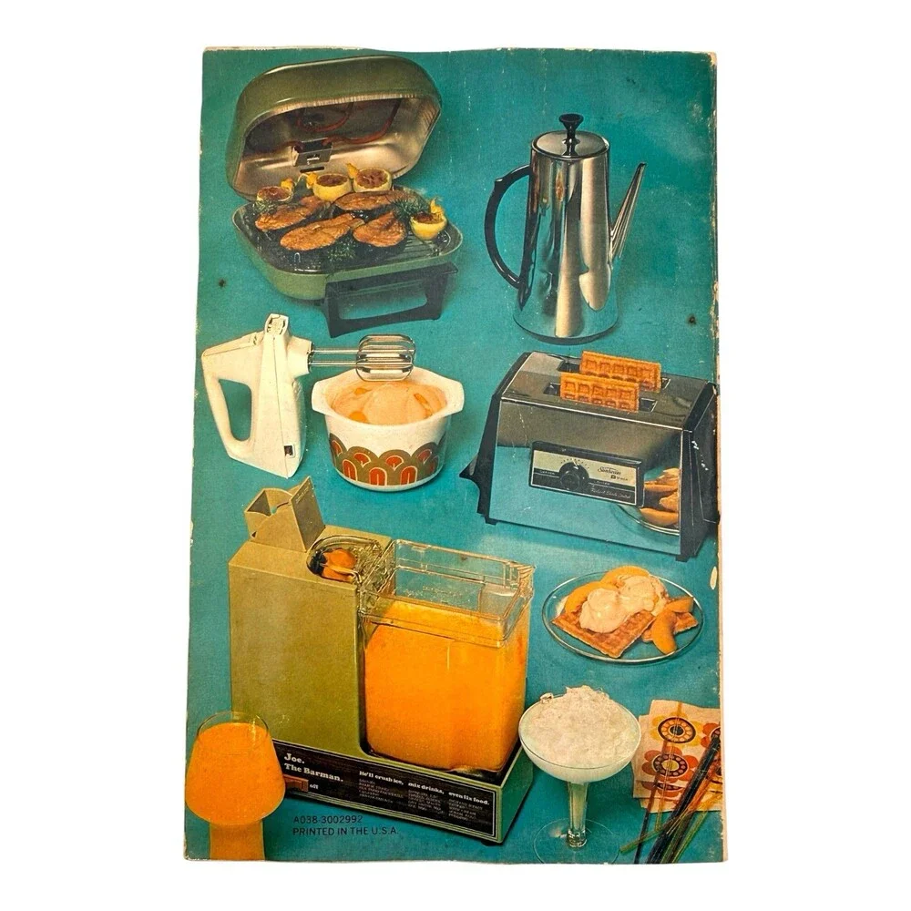 VTG 1970 Sunbeam Vista Mixmaster Mixer Portable Electric Cookery Recipe Book